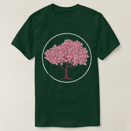 Japan Sakura Pink Flower Blossom Cherry Blo T-shirt (Design voorkant)
