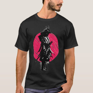Japan samurai krijger katana zwaardgevecht. t-shirt
