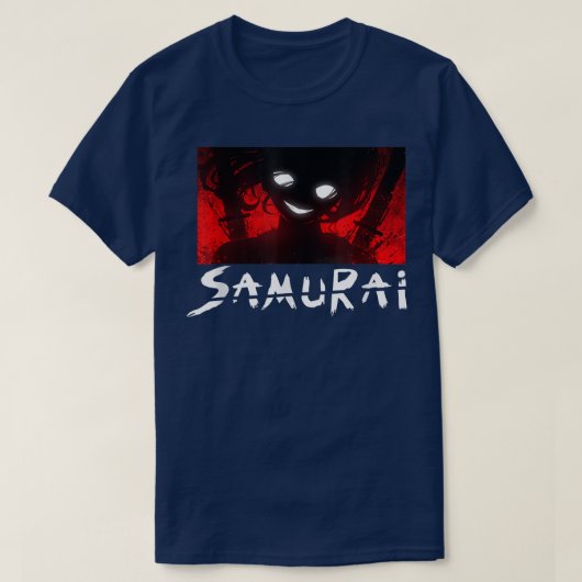 japan samurai man anime style art ninja samurai t-shirt (Design voorkant)
