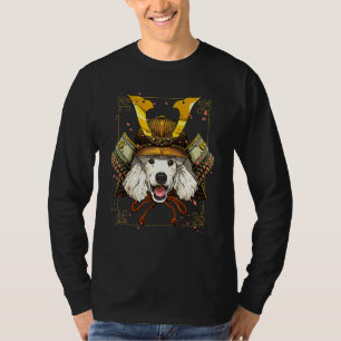Japan Samurai Poodle Hond Huisdier Japanse Krijger T-shirt
