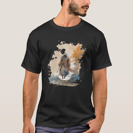 Japan Samurai Retro  Sword Warrior Japans T-shirt (Voorkant)