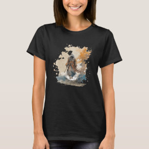 Japan Samurai Retro Vintage Zwaard Krijger Japans T-shirt