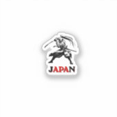 Japan Samurai Voetbal Fan Sticker (Voorkant)