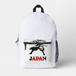 Japan Samurai Voetbal Geest - WK Fan T-Shirt Bedrukte Rugzak