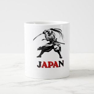 Japan Samurai Voetbal Geest - WK Fan T-Shirt Grote Koffiekop