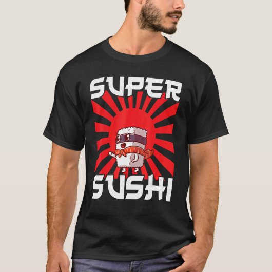 Japan Sashimi Sushi Chopsticks Sushibar Temaki T-shirt (Voorkant)