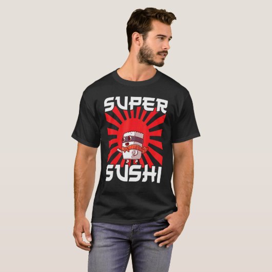 Japan Sashimi Sushi Chopsticks Sushibar Temaki T-shirt (Voorkant volledig)