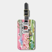 Japan Scene Bagagelabel (Voorkant verticaal)