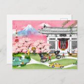 Japan Scene Briefkaart (Voorkant / Achterkant)
