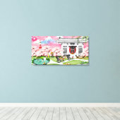 Japan Scene Canvas Afdruk (Insitu (Houten vloer))