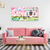Japan Scene Canvas Afdruk (Insitu (Woonkamer))
