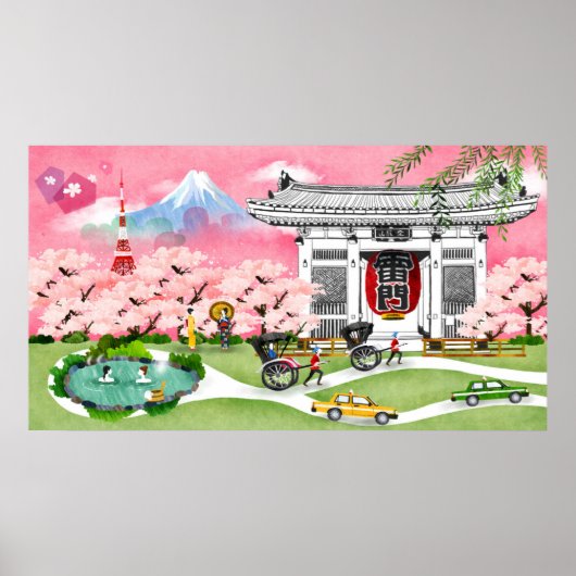 Japan Scene Poster (Voorkant)
