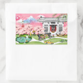 Japan Scene Rechthoekige Sticker (Tas)