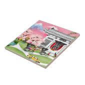 Japan Scene Tegeltje (Zijkant)