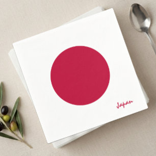 Japan servetten, Japanse vlag feest / sport Servet
