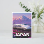 Japan Shinkansen Mt Fuji Reizen Briefkaart (Staand voorkant)
