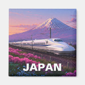 Japan Shinkansen Mt Fuji Reizen Magneet (Voorkant)