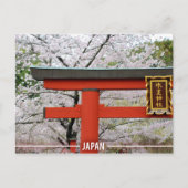 Japan Shrines en Sakura Briefkaart (Voorkant)