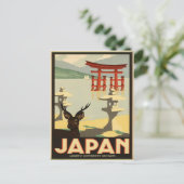  Japan Sika Deer, Torii Gate Travel Briefkaart (Staand voorkant)