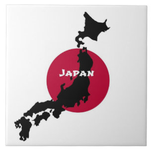 Japan Silhouette Tegeltje