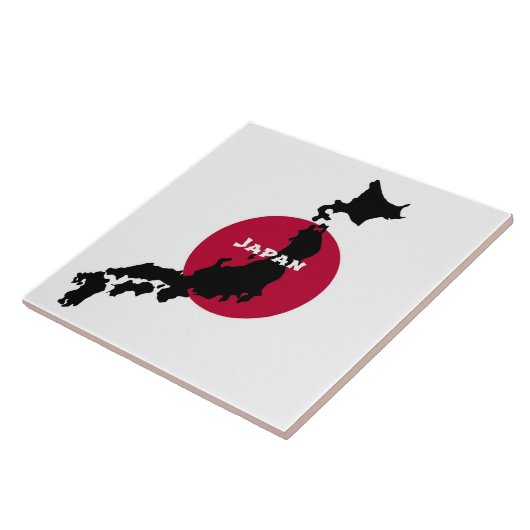 Japan Silhouette Tegeltje (Zijkant)