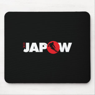 Japan Ski Shirt Japow Poederskiën Japanse Vlag Muismat