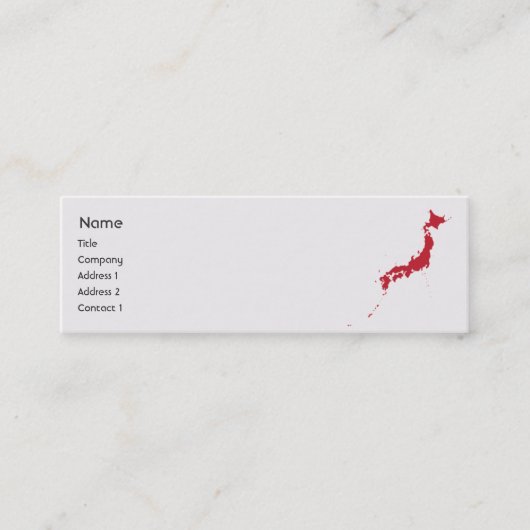 Japan - Skinny Mini Visitekaartje (Voorkant)