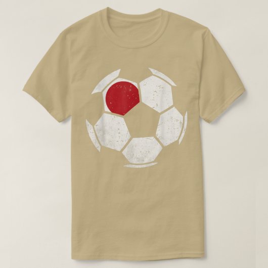 Japan Soccer Flag Jersey Japans Football 531 T-shirt (Design voorkant)