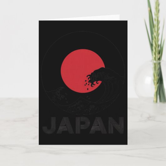 Japan Soccer Number Ten Retro National Athletic Pr Kaart (Voorkant)