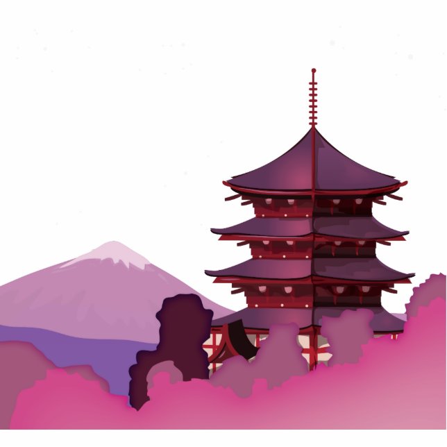 Japan Staand Fotobeeldje (Voorkant)