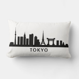 Japan Stadsgezicht Reizen   Tokio Silhouet van de  Kussen