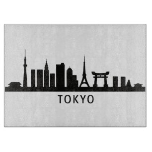 Japan Stadsgezicht Reizen   Tokio Silhouet van de  Snijplank