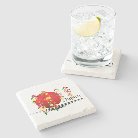 Japan Stenen Onderzetter (Zijkant)
