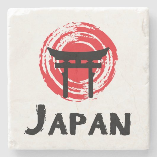 Japan Stenen Onderzetter (Voorkant)