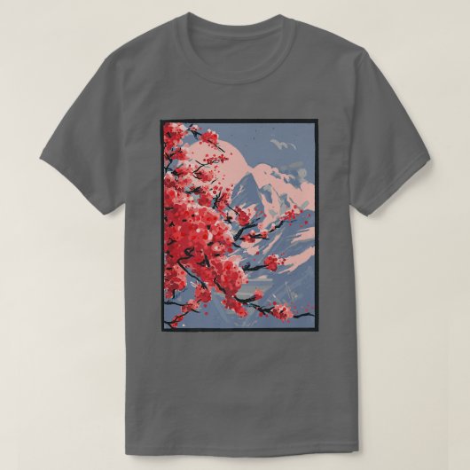 Japan Style Cool Beauful T-shirt (Design voorkant)