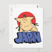 Japan Sumo Briefkaart (Voorkant / Achterkant)