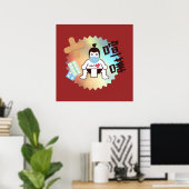 Japan Sumo Tokio - FIGHTO!!! Blijf veilig. Poster (Thuiskantoor)