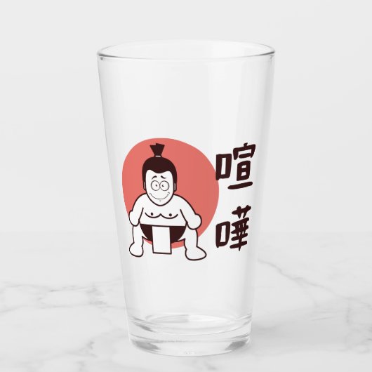 Japan Sumo, Tokio - Traditionele Japanse top Glas (Voorkant)