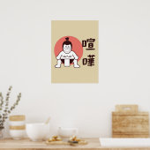 Japan Sumo, Tokio - Traditionele Japanse top Poster (Keuken)