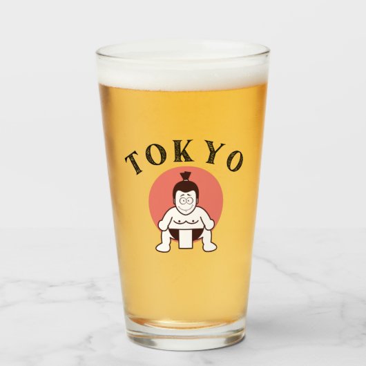 Japan Sumo Tokyo - Zoon van de zon Glas (Voorkant gevuld)