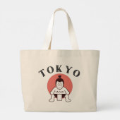Japan Sumo Tokyo - Zoon van de zon Grote Tote Bag (Achterkant)