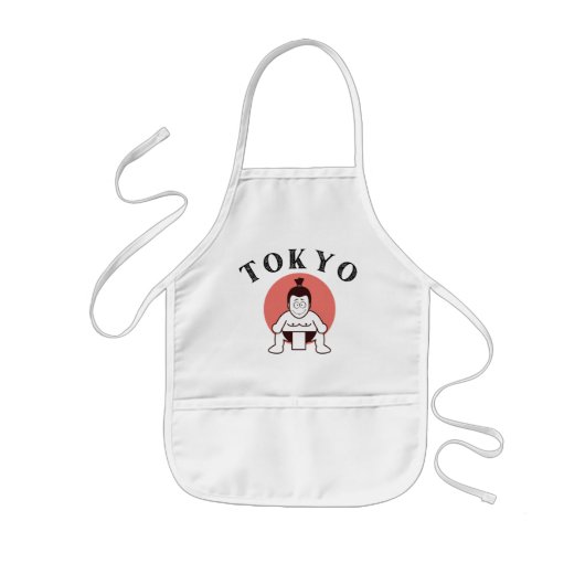 Japan Sumo Tokyo - Zoon van de zon Kinder Schort (Voorkant)