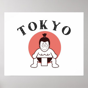 Japan Sumo Tokyo - Zoon van de zon Poster