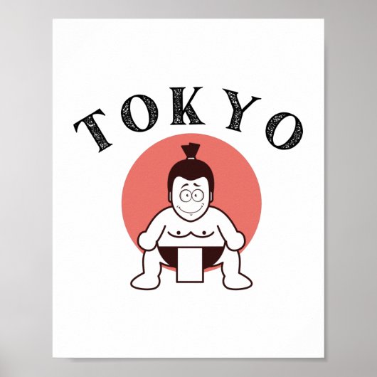 Japan Sumo Tokyo - Zoon van de zon Poster (Voorkant)