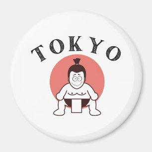 Japan Sumo Tokyo - Zoon van de Zon White Magneet