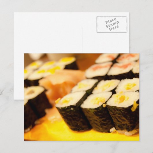 Japan Sushi Briefkaart (Voorkant / Achterkant)
