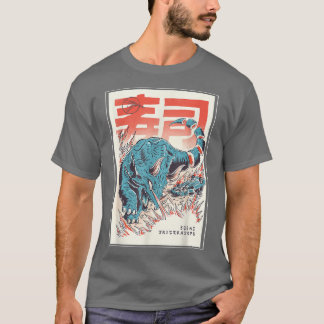 Japan Sushi Dinosaur Triceratops Japans voedsel An T-shirt