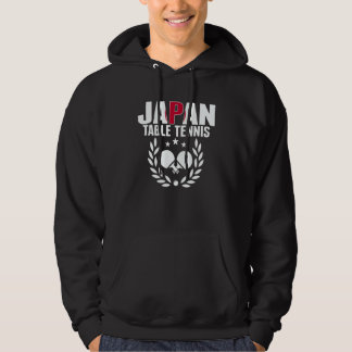 Japan Tafeltennis Japans Pingpong Team Supporter Hoodie
