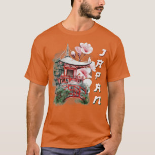 Japan: Temple Cherry Blossom T-shirt