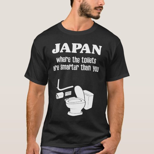 Japan Toilet Japans Souvenir Smart High Tech Toi T-shirt (Voorkant)